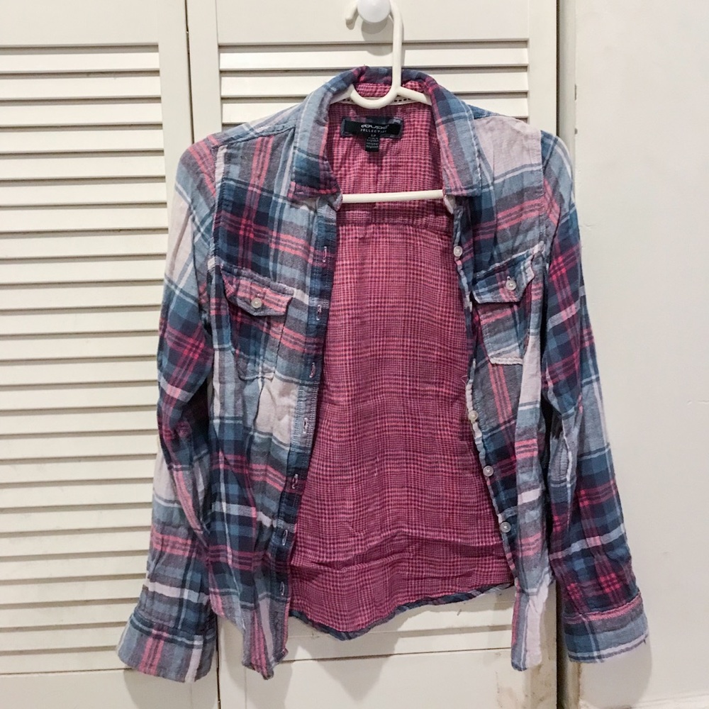 Super Soft Cotton Plaid Button Down Shirt